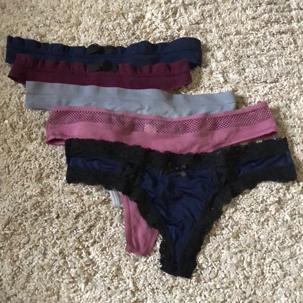 5 thongs Victoria secret bundle